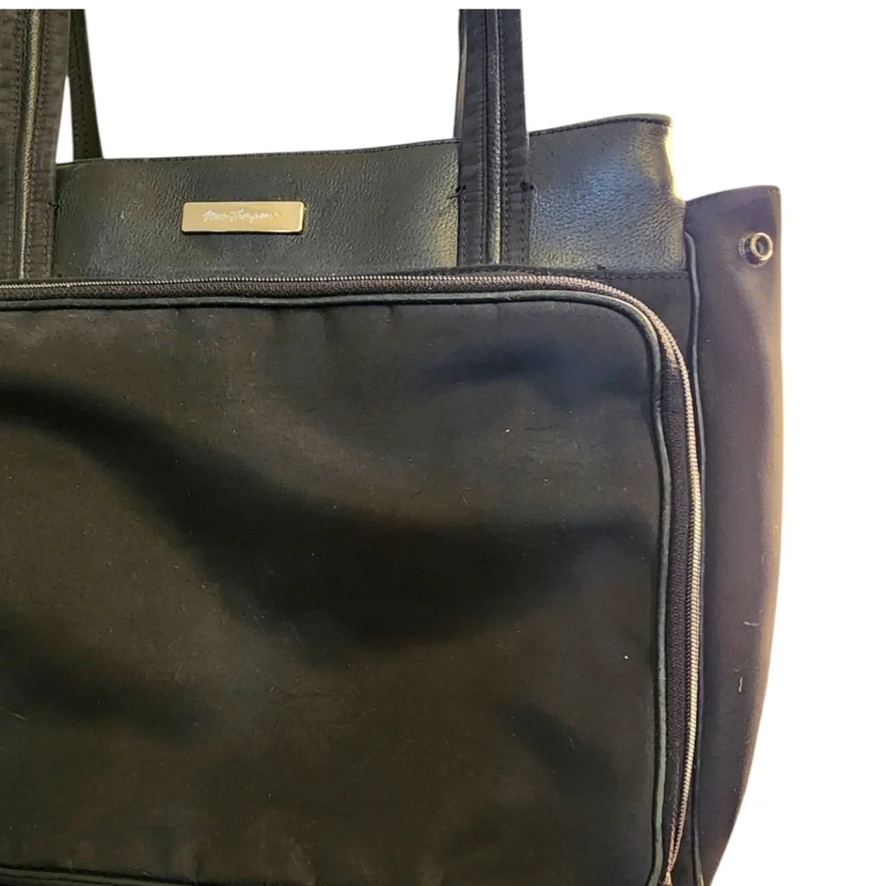 Norma Thompson Large Black Traveler Laptop Bag